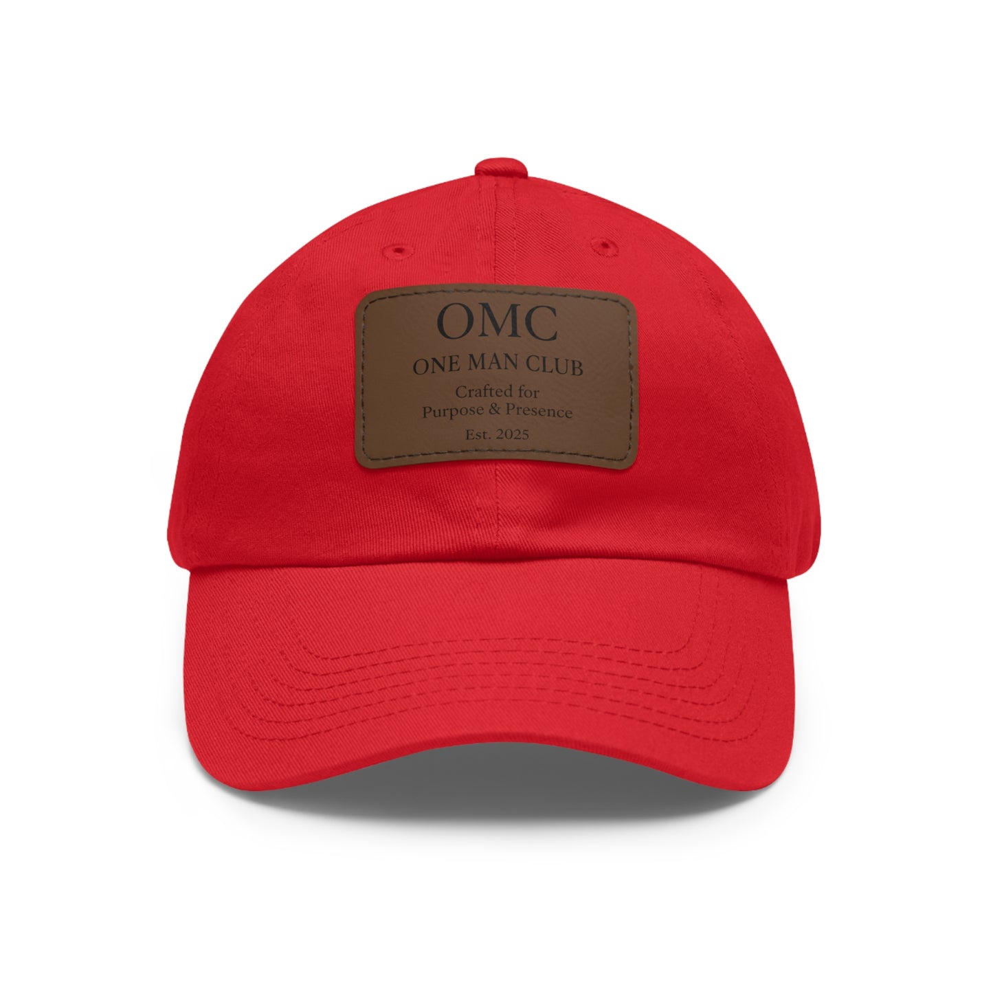 OMC | ONE MAN CLUB — Dad Hat Leather Patch Edition