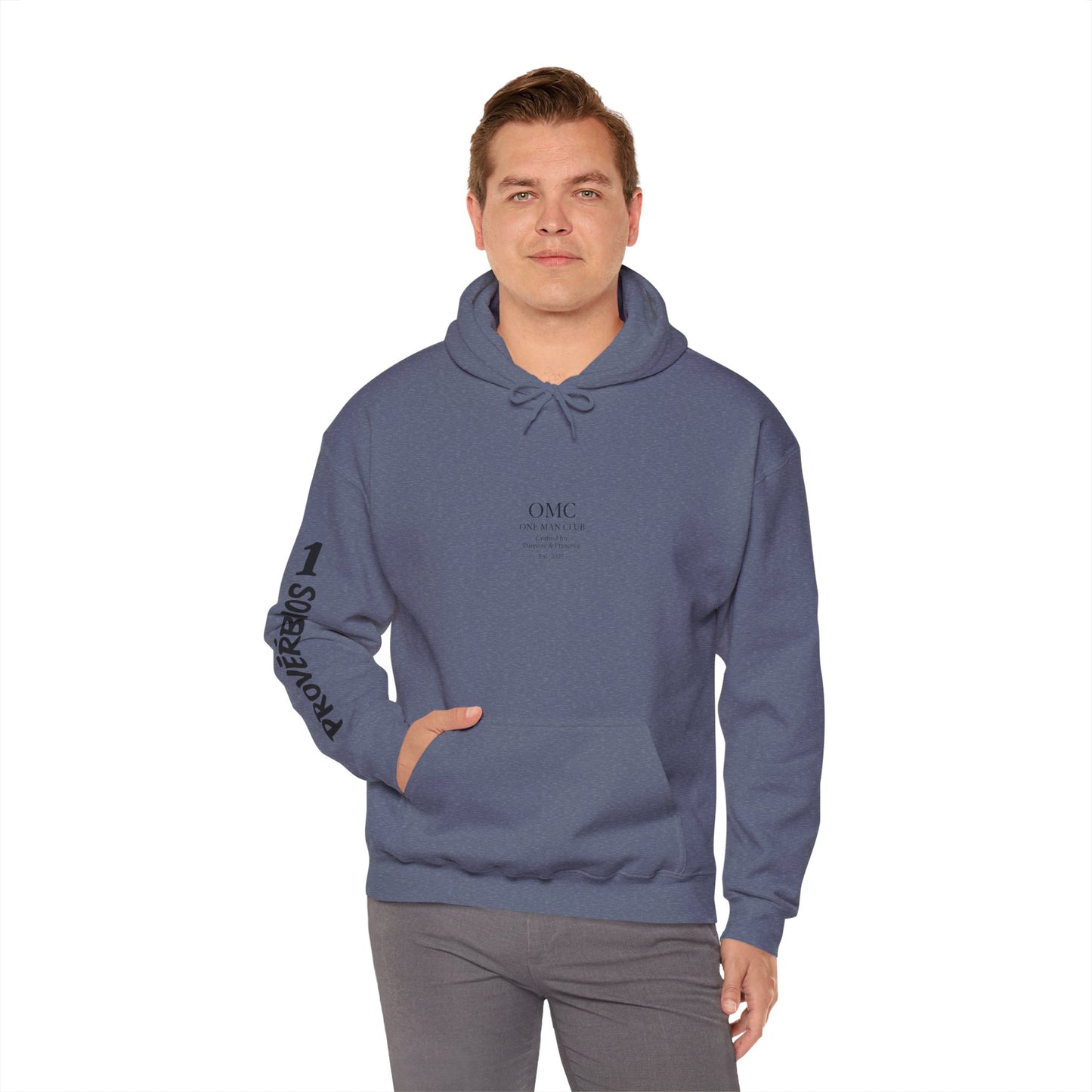 OMC | ONE MAN CLUB — PROVÉRBIO 1 - Heavy Blend Hoodie