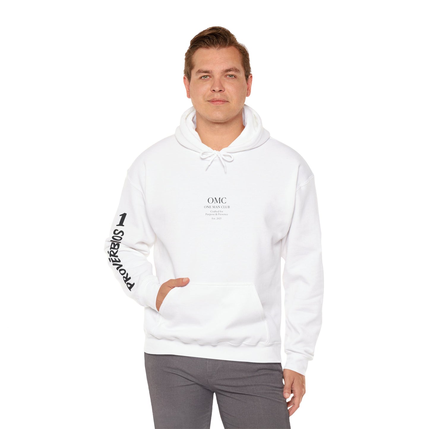 OMC | ONE MAN CLUB — PROVÉRBIO 1 - Heavy Blend Hoodie