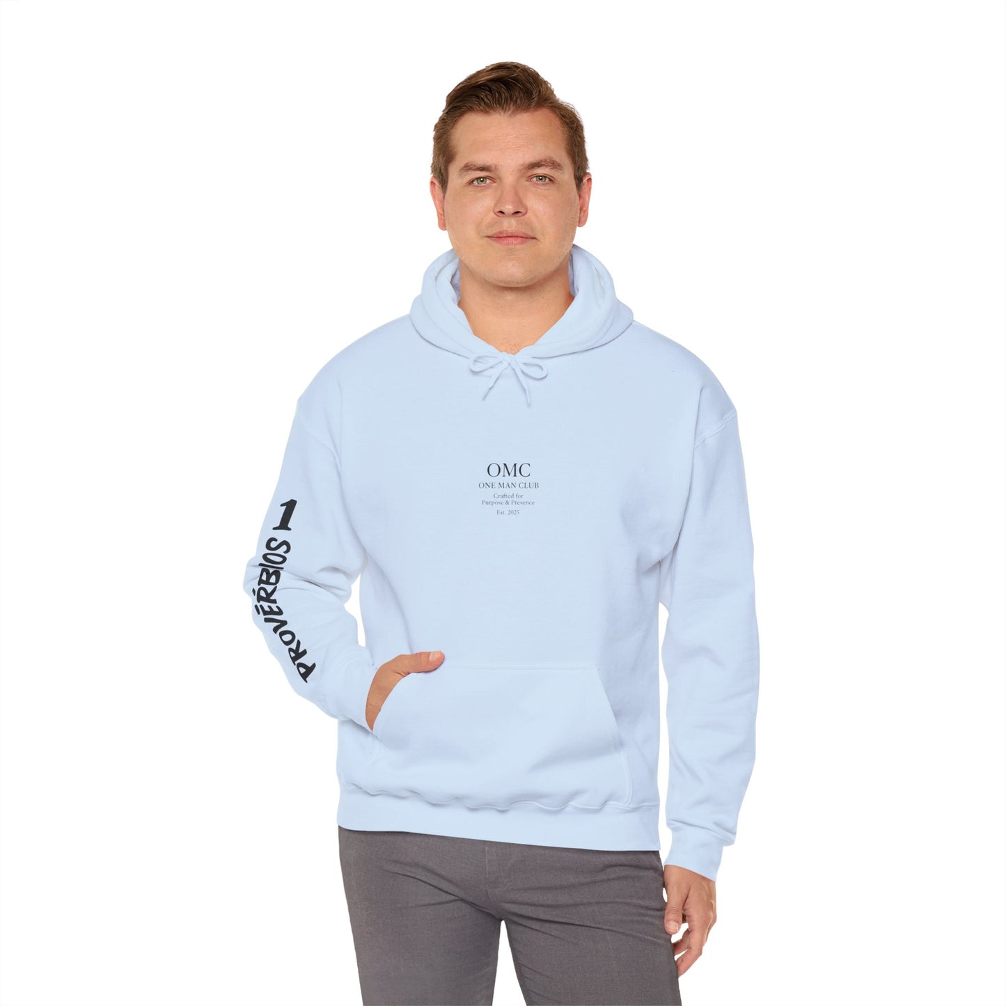 OMC | ONE MAN CLUB — PROVÉRBIO 1 - Heavy Blend Hoodie