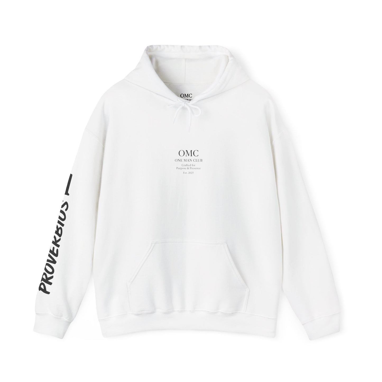 OMC | ONE MAN CLUB — PROVÉRBIO 1 - Heavy Blend Hoodie
