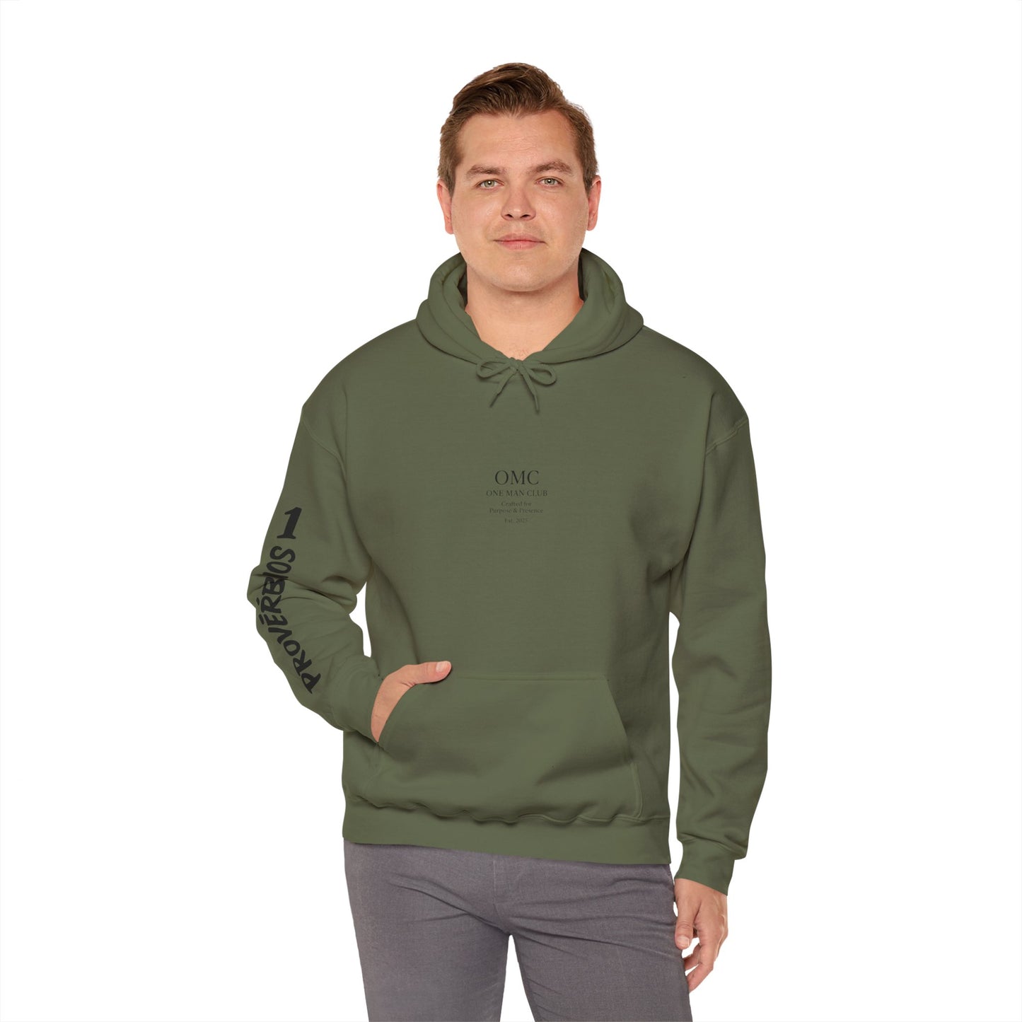 OMC | ONE MAN CLUB — PROVÉRBIO 1 - Heavy Blend Hoodie